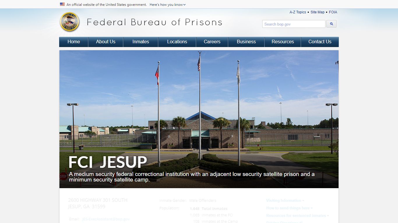 FCI Jesup - Federal Bureau of Prisons